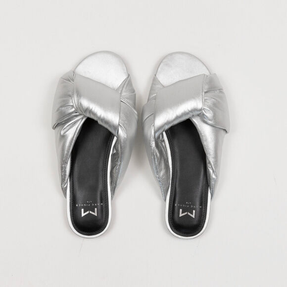 Marc Fisher Olgalia Womens Dressy Slip On Slide Sandals Silver Size 6 240118 - Picture 5 of 5